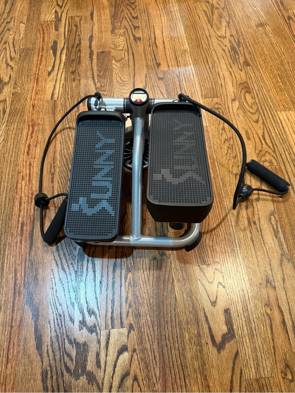 Compact Mini Stepper with Resistance Bands